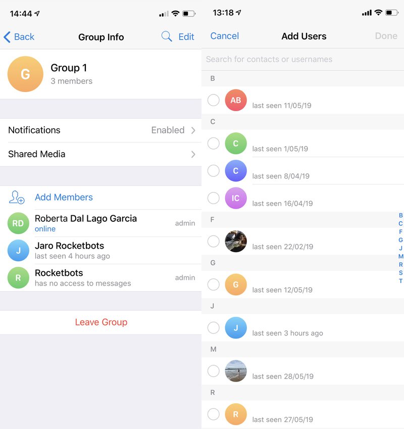 مدیریت گروه تلگرام