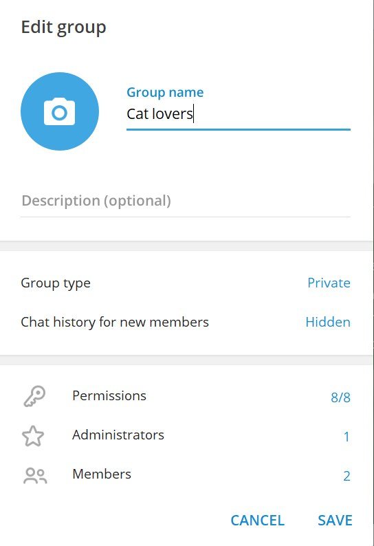 مدیریت گروه تلگرام