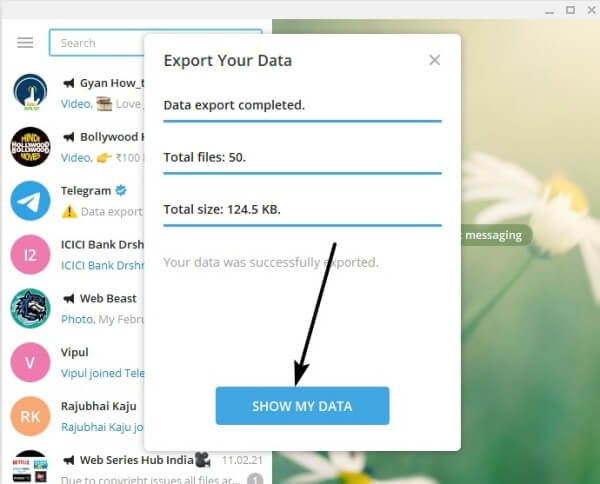 آموزش بازگردانی پیام‌های کانال تلگرام